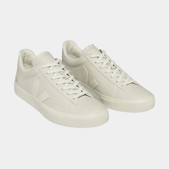 Veja Women's Campo Fured Leather Pierre Sneakers - Picture 3 of 8